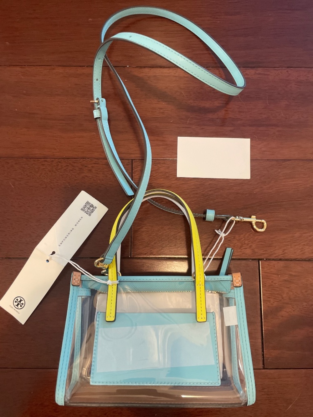 Brand New NWT Tory Burch Blake Clear Mini Tote purse bag TB - Picture 5 of 16